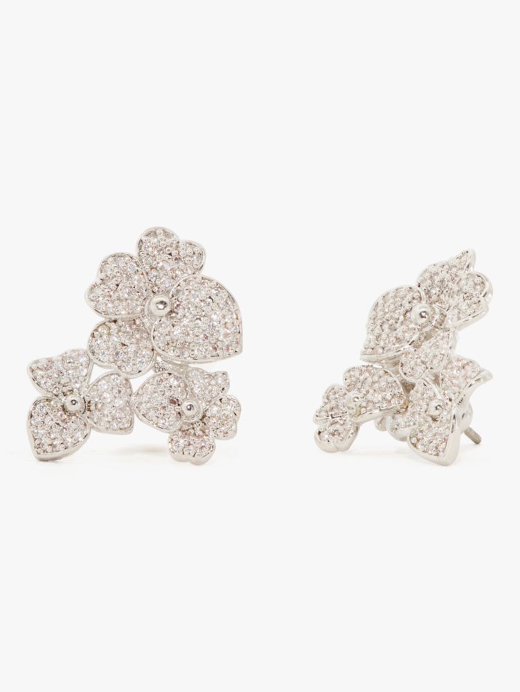 Kate Spade,Precious Pansy Pavé Statement Studs,