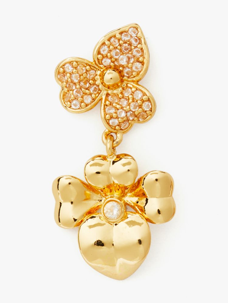 プレシャス パンジー パヴェ ドロップ ピアス, , Product