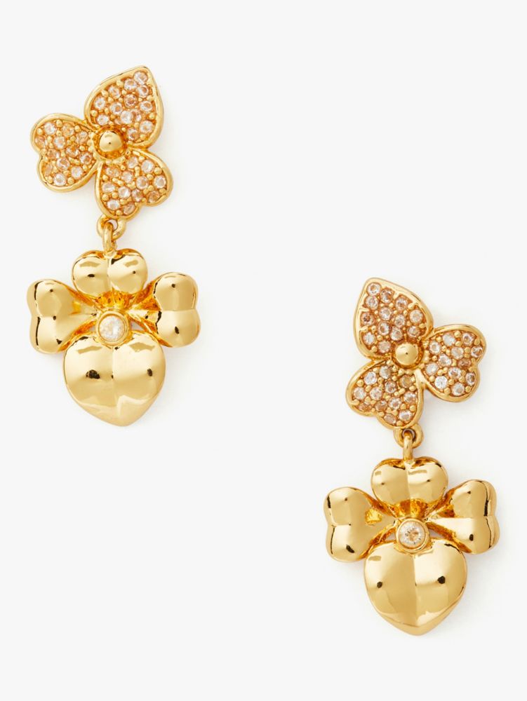 プレシャス パンジー パヴェ ドロップ ピアス, , Product