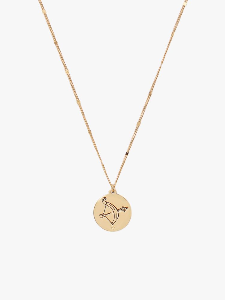 Kate Spade,in the stars sagittarius pendant,necklaces,Gold