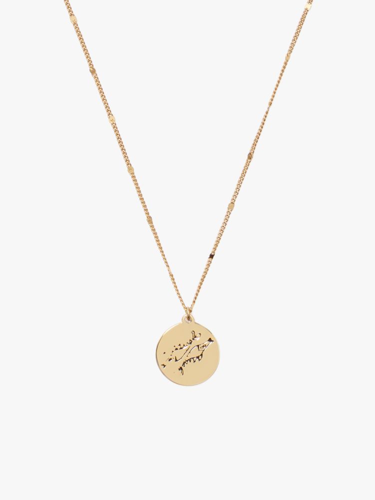 Kate Spade,in the stars pisces pendant,necklaces,Gold