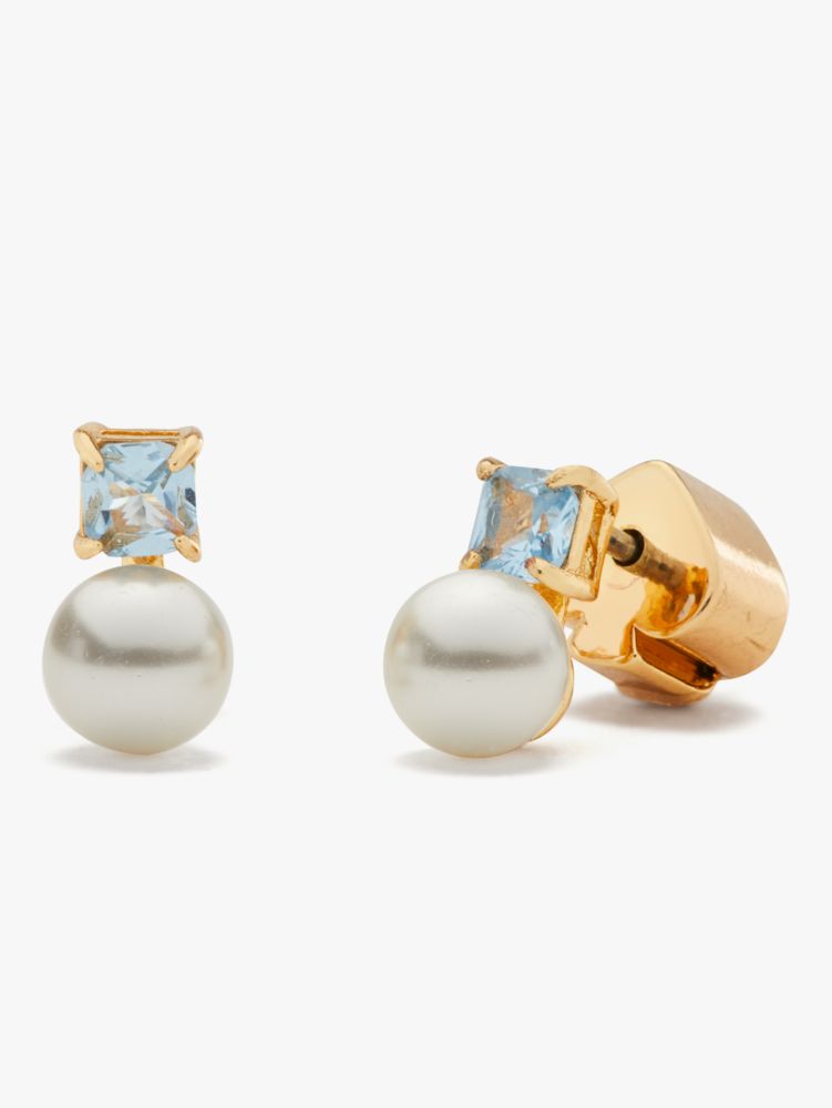 Little Gem Pearl & Stone Mini Studs, , Product