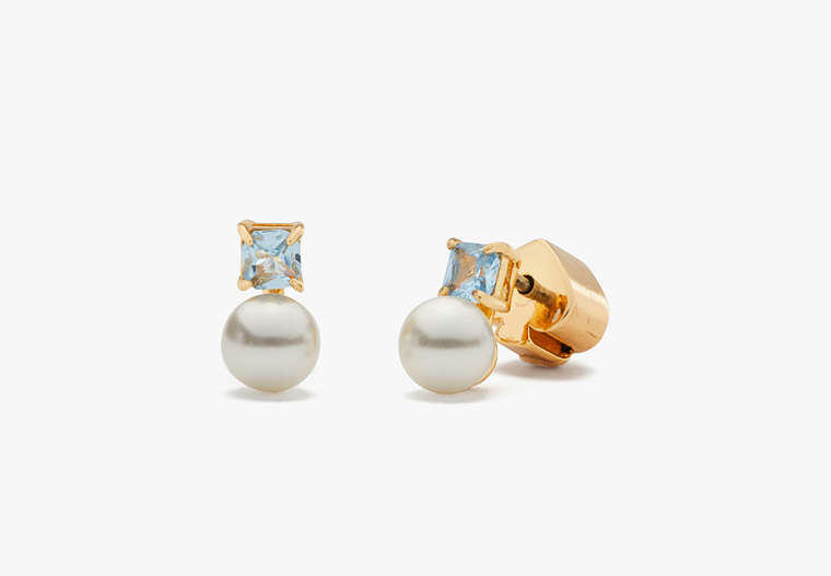 Kate Spade,little gem pearl & stone mini studs,earrings,