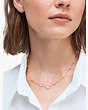 Kate Spade,stargaze scatter necklace,Clear/Gold