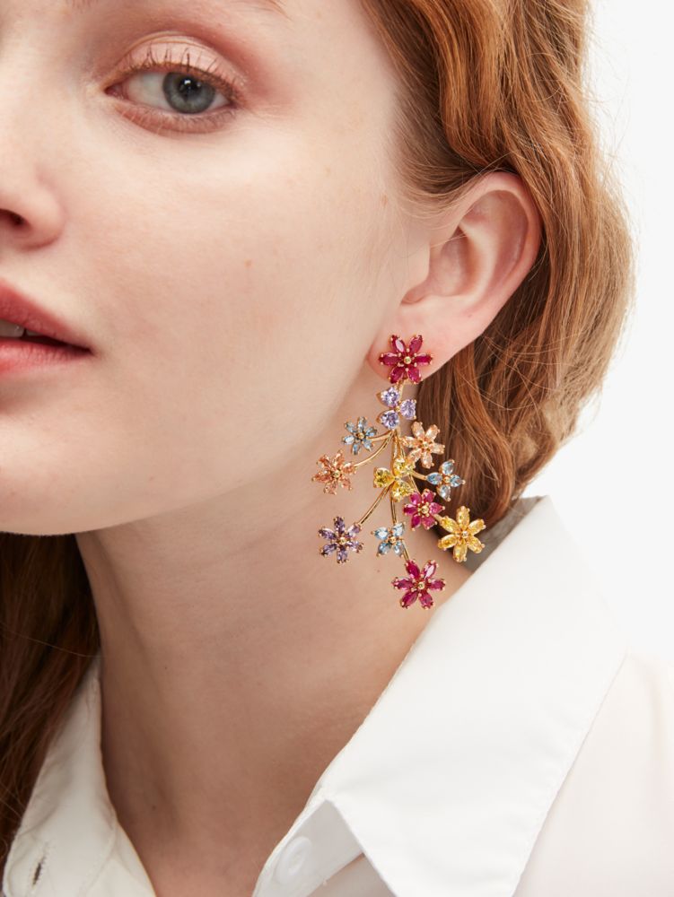 kate spade into the bloom earrings-