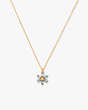 Kate Spade,first bloom mini pendant,necklaces,Light Blue