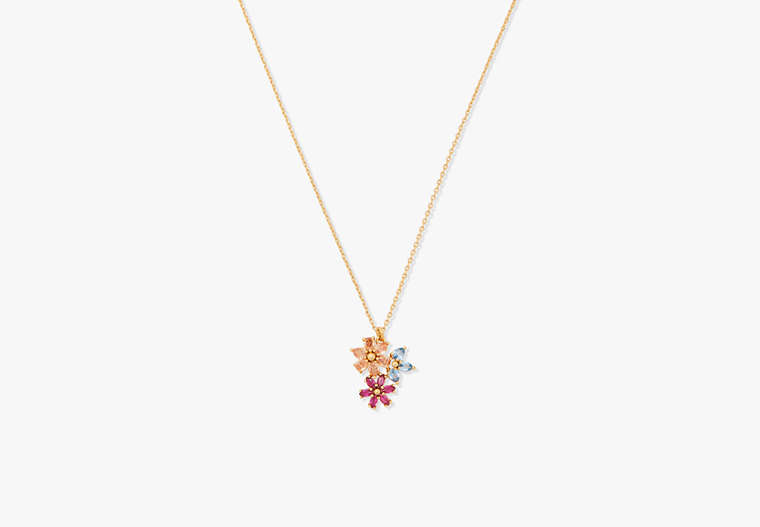 Kate Spade,first bloom cluster pendant,