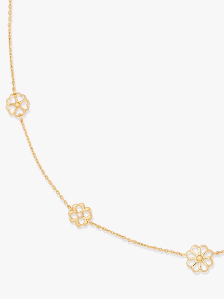 Kate Spade,spade floral long scatter necklace,necklaces,