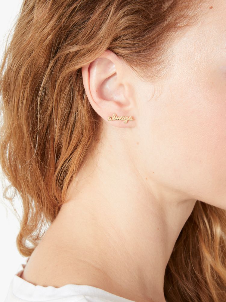 Kate spade love earrings hot sale