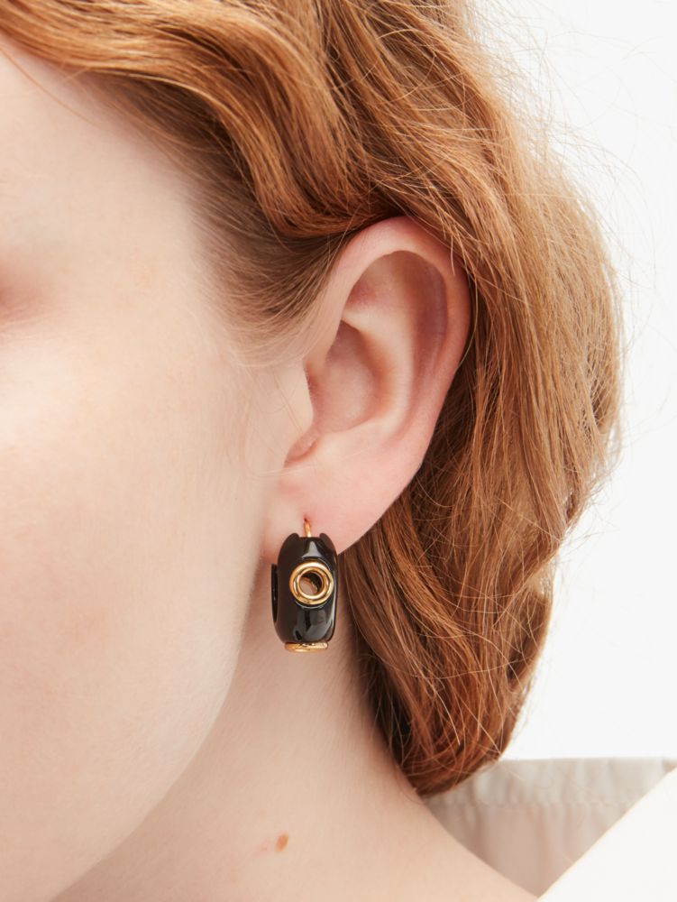 Kate Spade,avant-grommet mini hoops,earrings,