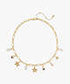 Kate Spade,sea star charm necklace,necklaces,Cream Multi