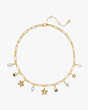 Kate Spade,sea star charm necklace,necklaces,Cream Multi