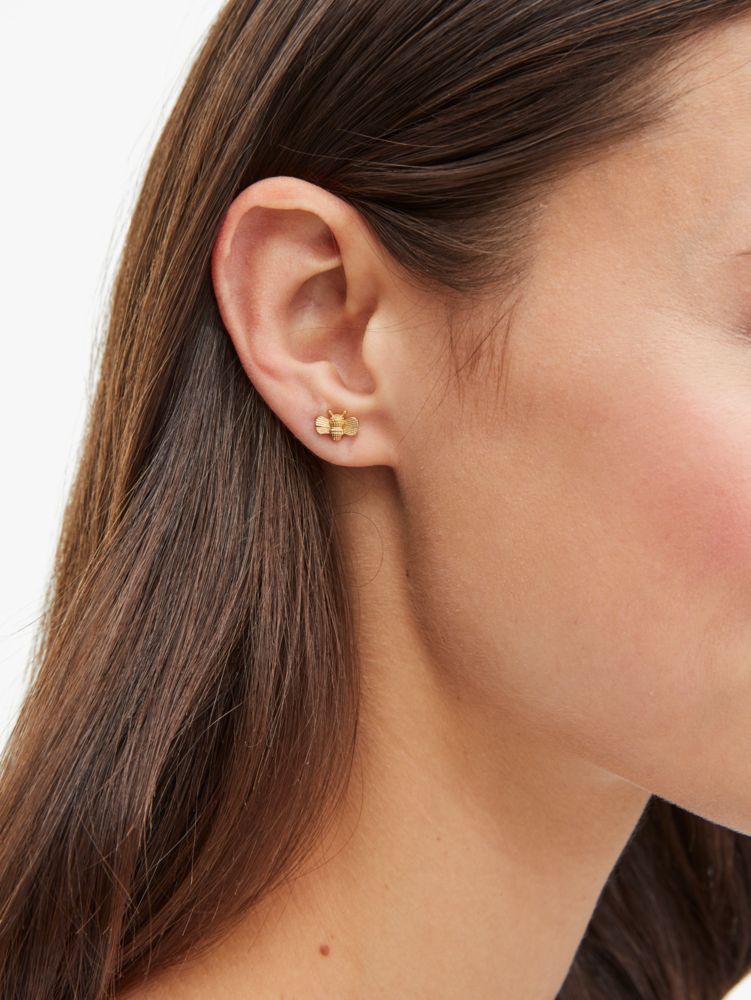 Kate Spade,Love You, Mom Queen Bee Asymmetrical Studs,