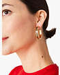 Kate Spade,Heritage Spade Flower Hoops,earrings,Leopard