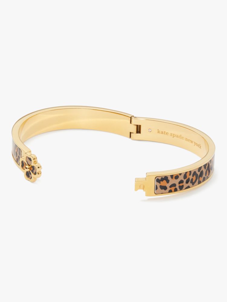 Kate Spade,Heritage Spade Flower Hinged Bangle,
