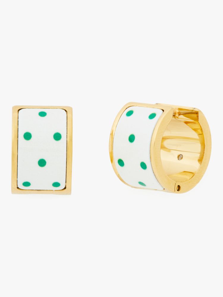 Kate Spade,Heritage Spade Flower Huggies,earrings,Sun Dot