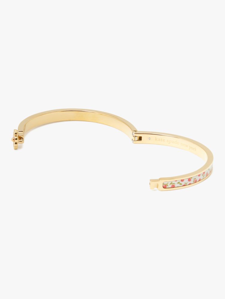 Buy KATE SPADE Heritage Spade Flower Metal Thin Hinged Bangle