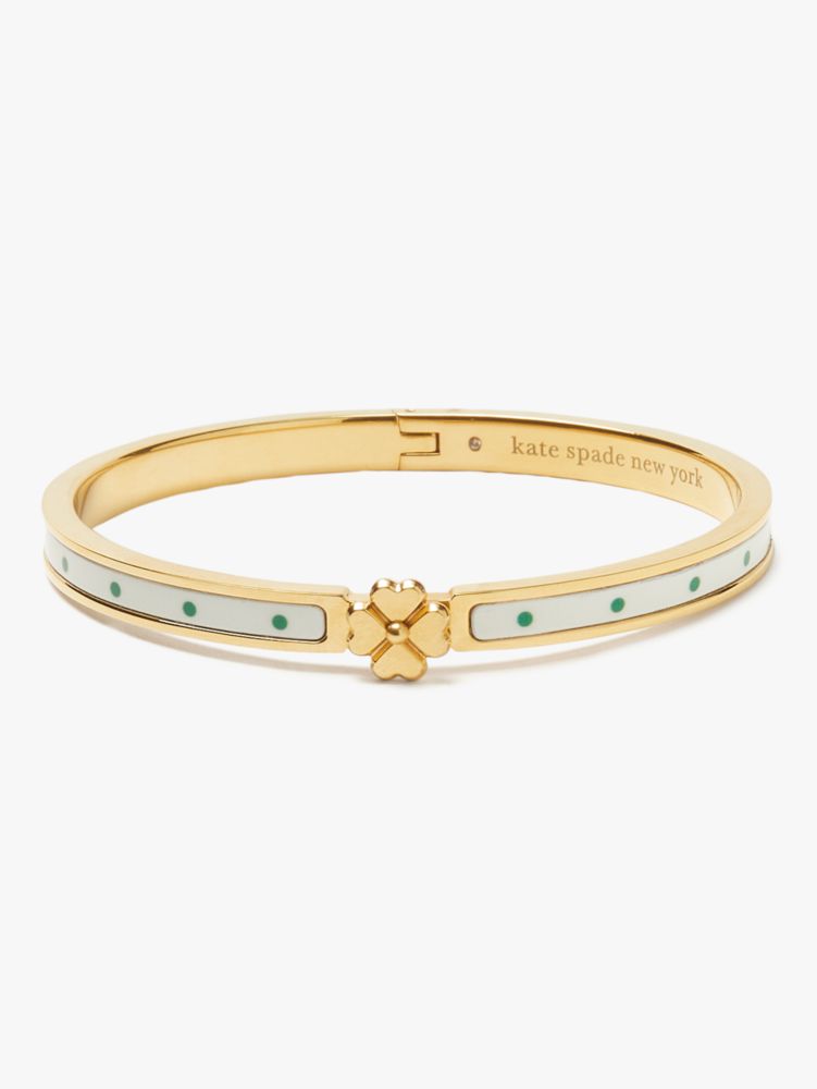 Kate Spade,Heritage Spade Flower Thin Hinged Bangle,bracelets,Sun Dot