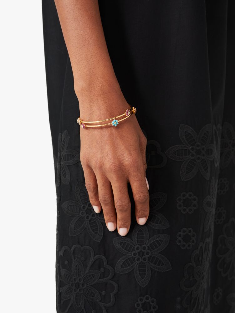 Kate Spade,myosotis flower bangle set,bracelets,