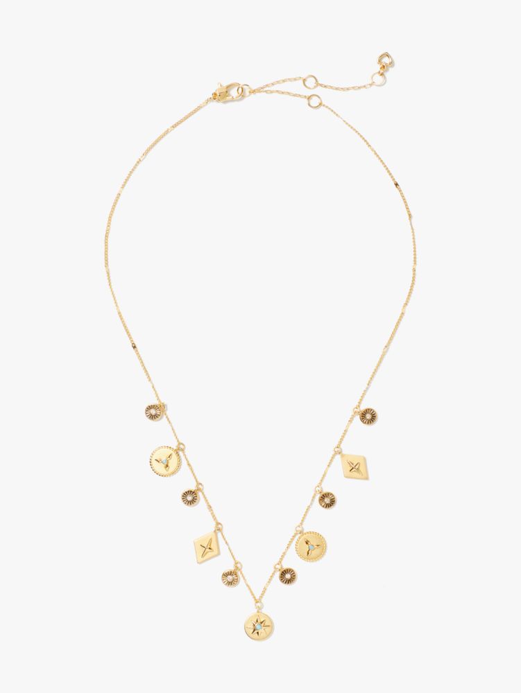Kate Spade,my medallion charm necklace,necklaces,Gold