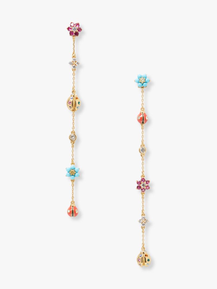 Nature Walk Ladybug Linear Earrings | Kate Spade New York