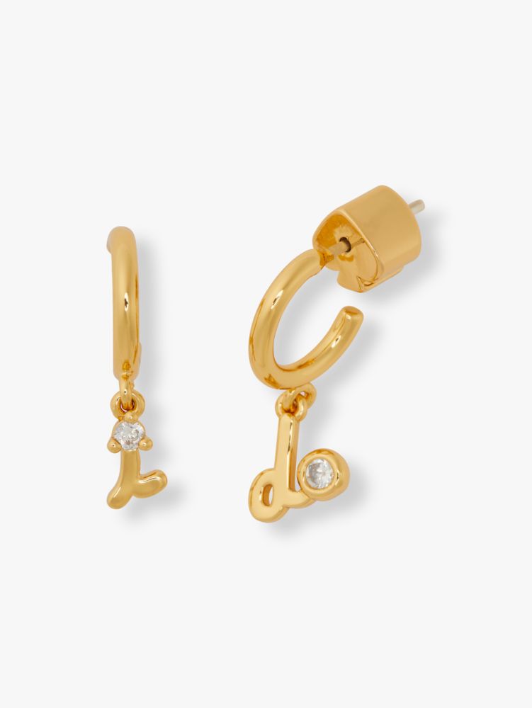 Kate Spade,say yes i do huggies,earrings,