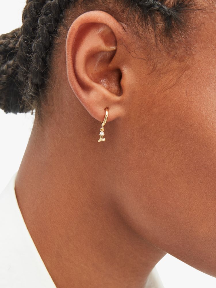 Kate Spade,say yes i do huggies,earrings,