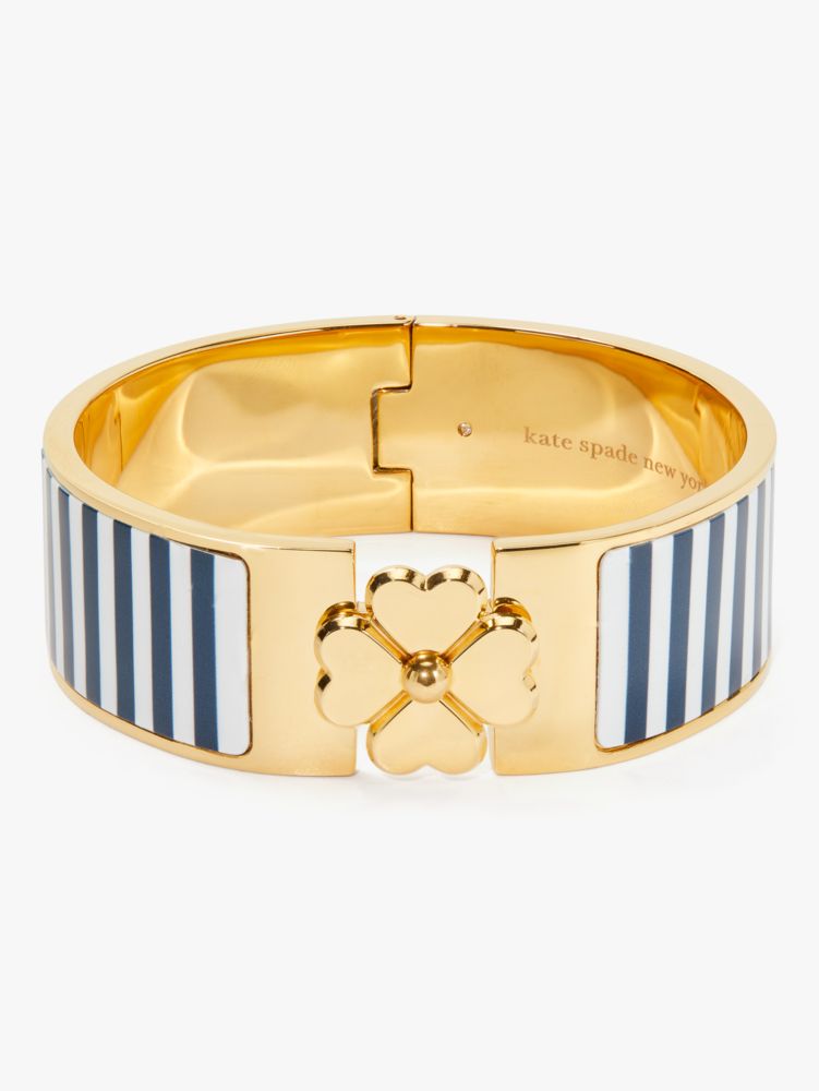 Buy KATE SPADE Heritage Spade Flower Metal Thin Hinged Bangle