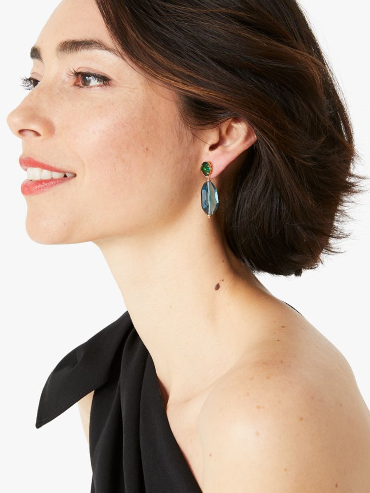 Kate Spade,treasure trove drop earrings,earrings,Atmosphere Multi