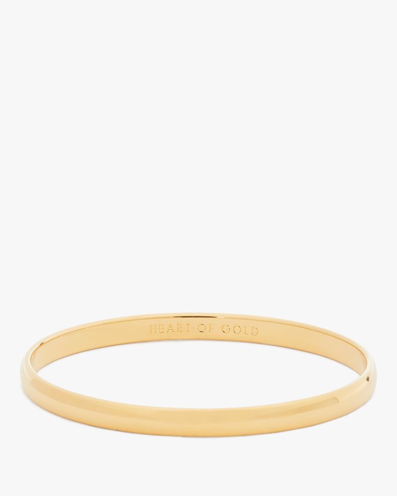 Kate Spade,heart of gold idiom bangle,bracelets,Gold