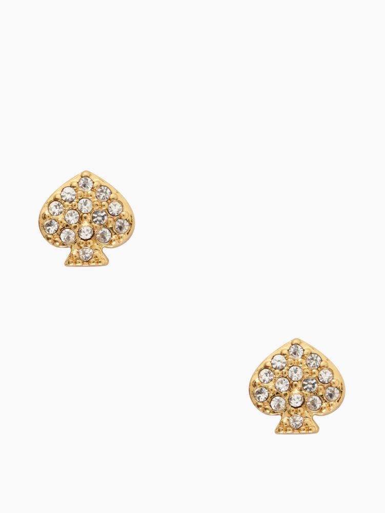 Signature Spade Crystal Studs, , Product