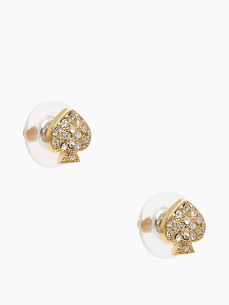 Signature Spade Crystal Studs, , Product