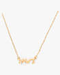 Kate Spade,say yes "mrs" necklace,