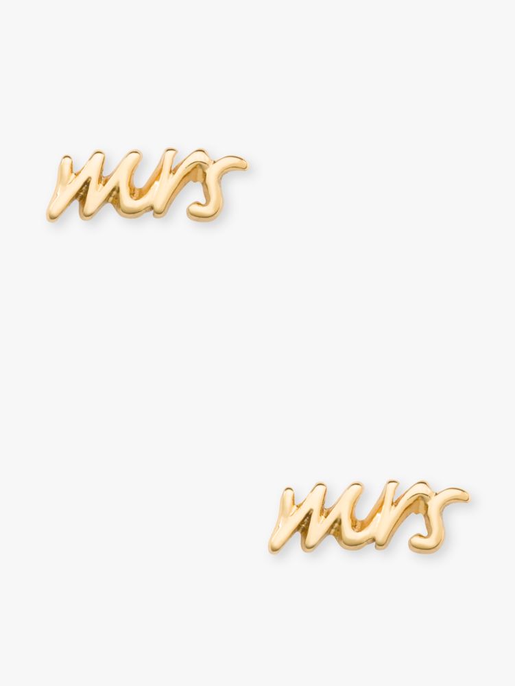 Kate Spade,MRS. STUDS,earrings,Gold