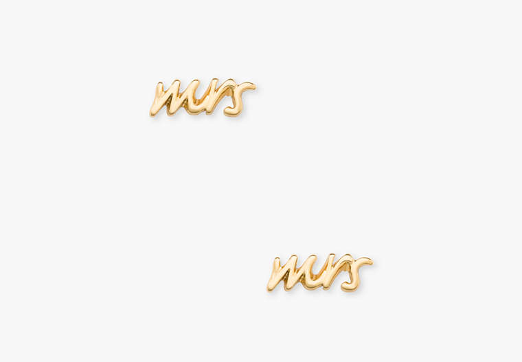 Kate Spade,MRS. STUDS,earrings,Gold image number 0