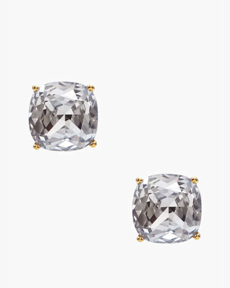 Kate Spade,kate spade small square studs,Clear
