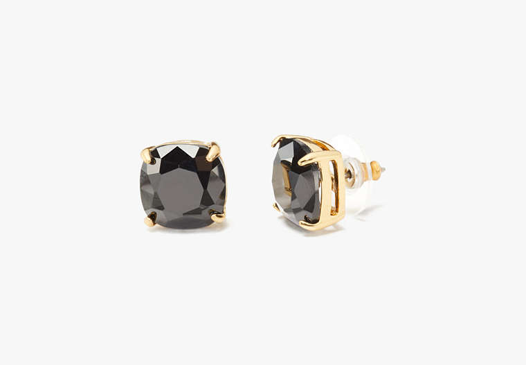 Kate Spade,kate spade small square studs,earrings,Jet image number 0