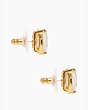Kate Spade Small Square Studs, Parchment, Product