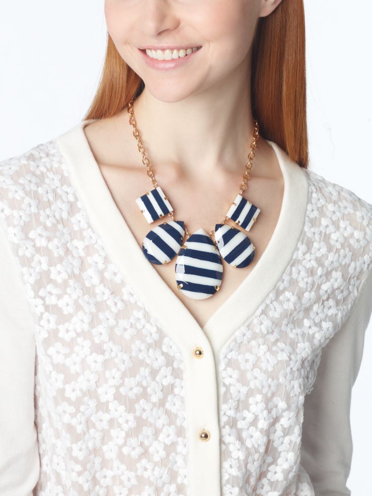 Stripe Setting Statement Necklace, , Product