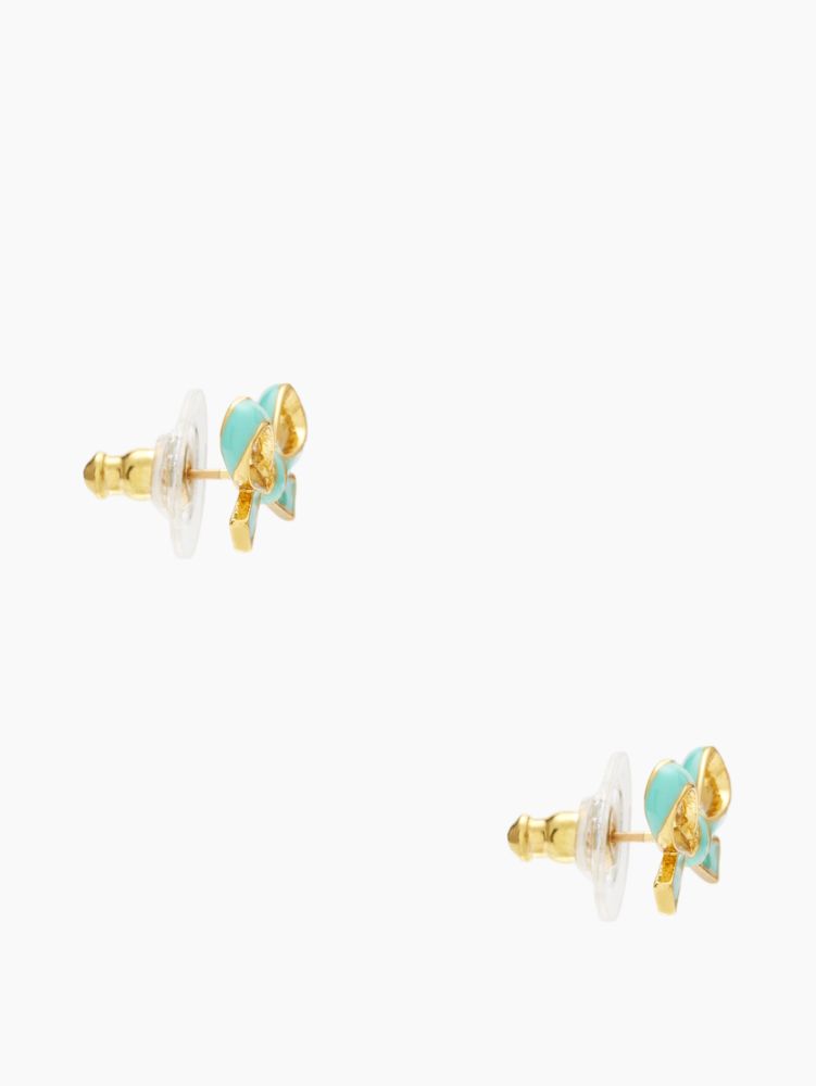 Kate Spade Jewelry | Kate Spade Skinny Mini Bow Earrings | Color: Silver | Size: Os | Jeanafisher's Closet