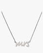 Kate Spade,say yes mrs. necklace,necklaces,Silver