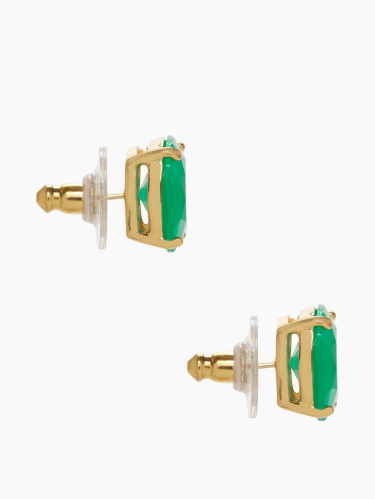 Kate Spade,small square studs,earrings,Beryl Green