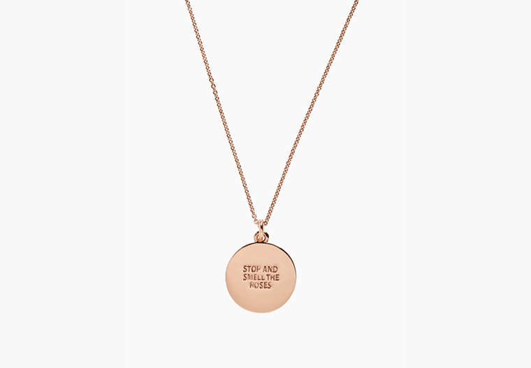 Stop And Smell The Roses Pendant | Kate Spade New York