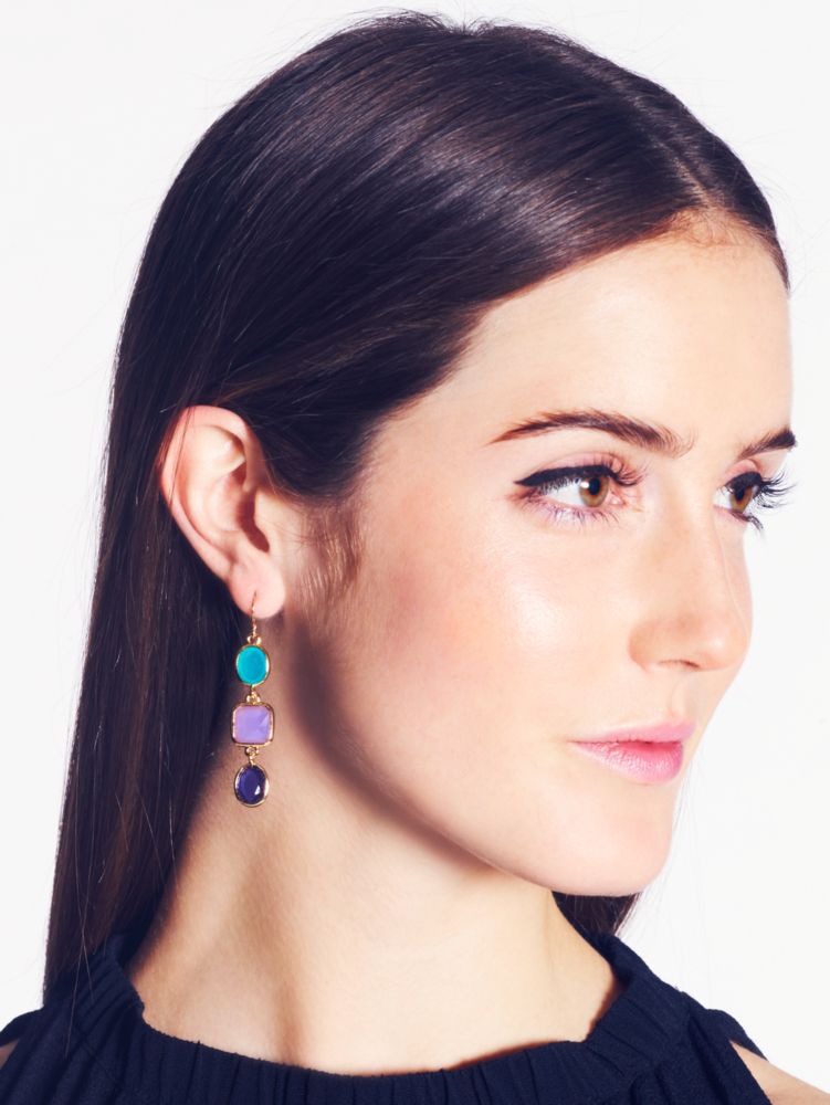 Coated Confetti Linear Earrings, , Product