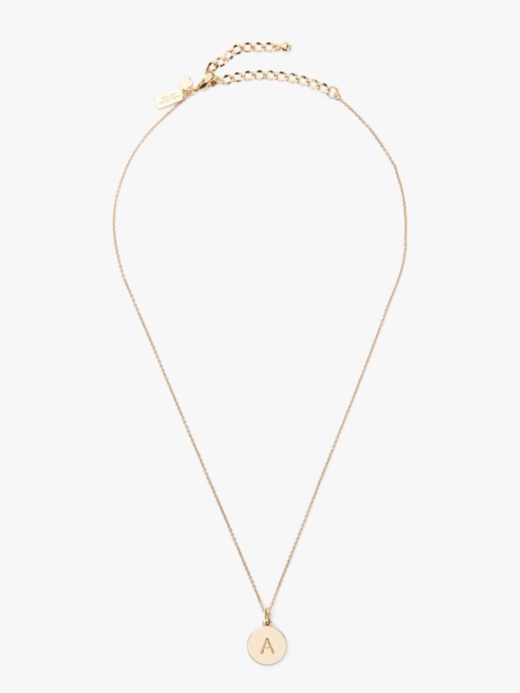 Kate spade initial on sale necklace v