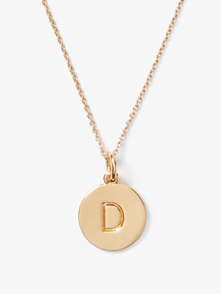 Kate Spade,initial "D" pendant,Gold
