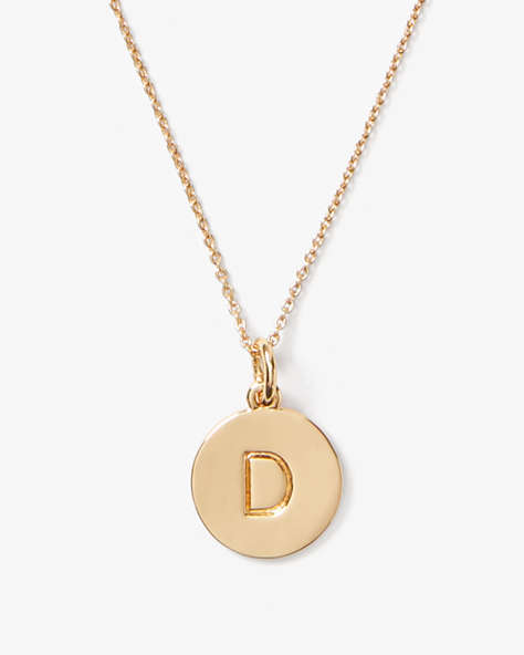 Kate Spade,initial "D" pendant,Gold