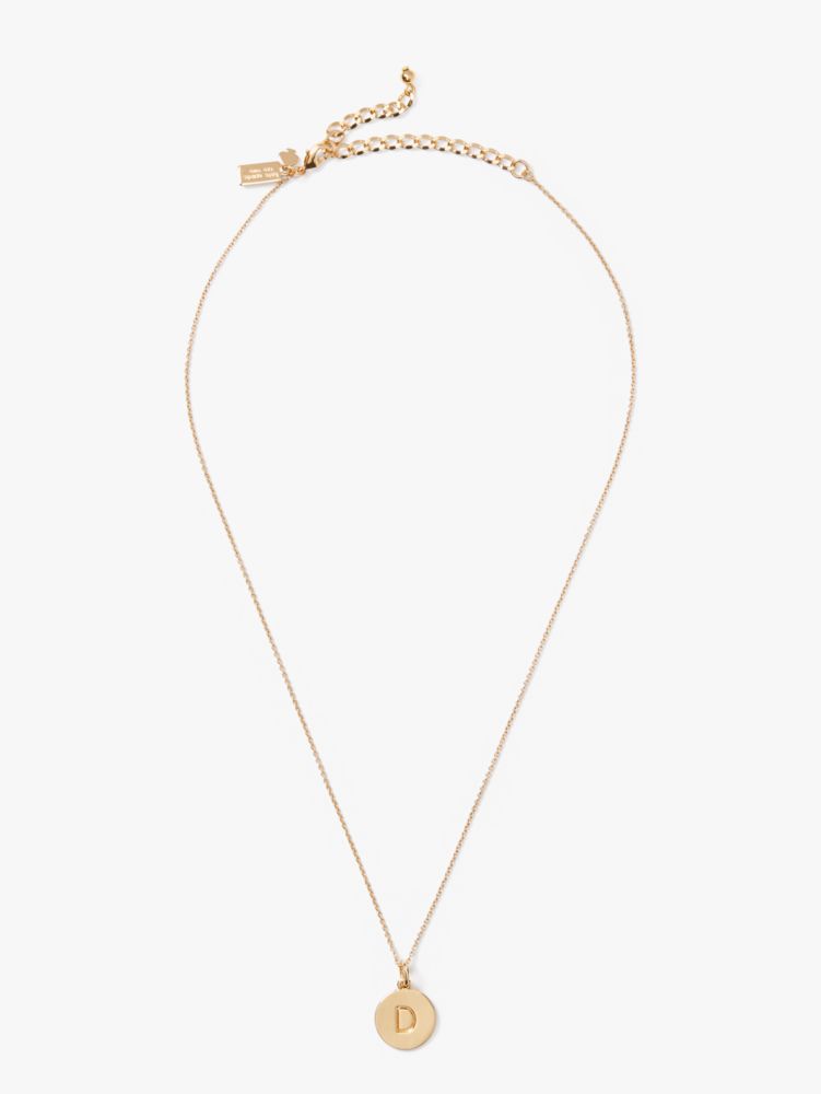 Kate Spade,initial "D" pendant,