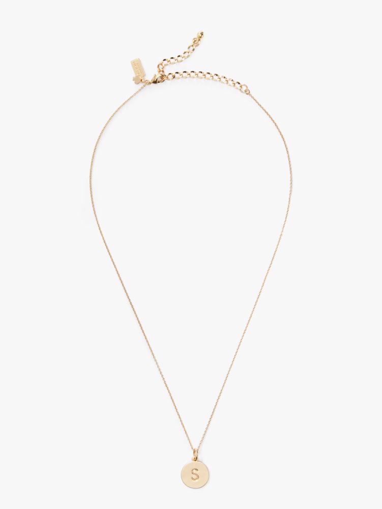 Kate Spade,Initial Pendant,Gold