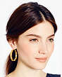 Madison Ave. Collection Island Wicker Hoop Earrings, , Product